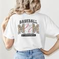 Proud Baseball Mom Shirt For Women Baseball Mom Team Women's T-Shirt Back Print Proud Baseball Mom Shirt For Women Baseball Mom Team Women's T-Shirt Back Print