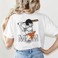 Proud Baseball MOM Sports & Softball Nostalgia Women's T-Shirt Back Print