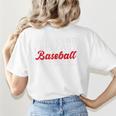 Retro Baseball Mom Mother's Day Weekend Forecast Baseball Premium Women's T-Shirt Back Print Retro Baseball Mom Mother's Day Weekend Forecast Baseball Premium Women's T-Shirt Back Print
