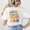 Retro Groovy In My Baseball Mom Era Happy Women Premium Women's T-Shirt Back Print Retro Groovy In My Baseball Mom Era Happy Women Premium Women's T-Shirt Back Print