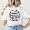 Senior Baseball Mom 2024 Women's T-Shirt Back Print