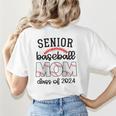 Senior Baseball Mom Class Of 2024 High School College Sports Raglan Baseball Tee Women's T-Shirt Back Print Senior Baseball Mom Class Of 2024 High School College Sports Raglan Baseball Tee Women's T-Shirt Back Print