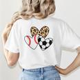 Soccer Baseball Heart Soccer Baseball Mom Women's T-Shirt Back Print Soccer Baseball Heart Soccer Baseball Mom Women's T-Shirt Back Print