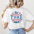 Spring 2024 Season Cute Baseball Mom It Is The Season Women's T-Shirt Back Print Spring 2024 Season Cute Baseball Mom It Is The Season Women's T-Shirt Back Print