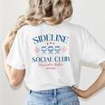 Spring 2025 Swing Batter Baseball Mom Sideline Social Club Women's T-Shirt Back Print