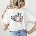 That's My Boy Leopard Heart Baseball Mom Premium Women's T-Shirt Back Print That's My Boy Leopard Heart Baseball Mom Premium Women's T-Shirt Back Print
