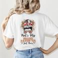 That's My Granddaughter Out There Baseball Mom Mother's Day Women's T-Shirt Back Print