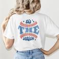 Tis The Season Baseball Mom Enthusiast Joy Women's T-Shirt Back Print Tis The Season Baseball Mom Enthusiast Joy Women's T-Shirt Back Print