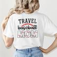 Travel Baseball Mom Sports Mom Baseball Mama Women's T-Shirt Back Print Travel Baseball Mom Sports Mom Baseball Mama Women's T-Shirt Back Print
