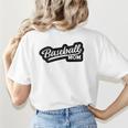 Women's Baseball Softball Baseball Mom Baseball Women's T-Shirt Back Print Women's Baseball Softball Baseball Mom Baseball Women's T-Shirt Back Print