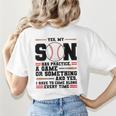 Yes Son Has Practice a Game Baseball Mom Women's T-Shirt Back Print Yes Son Has Practice a Game Baseball Mom Women's T-Shirt Back Print