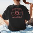 2024 Home Plate Social Club Softball Season Tee Baseball Mom Women's T-Shirt Back Print