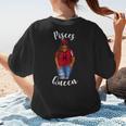 African American Baseball Mom Pisces Queen Zodiac Sign Women's T-Shirt Back Print