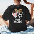 Ball Mom Soccer Baseball Mom Heart Women's T-Shirt Back Print Ball Mom Soccer Baseball Mom Heart Women's T-Shirt Back Print