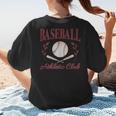 Baseball Athletic Social Club Baseball Mom Trendy Baseball Women's T-Shirt Back Print Baseball Athletic Social Club Baseball Mom Trendy Baseball Women's T-Shirt Back Print