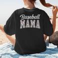 Baseball Mama Baseball Mom Women Proud Retro Women's T-Shirt Back Print