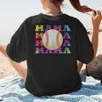 Baseball Mama Sport Women Proud Baseball Mom Women's T-Shirt Back Print Baseball Mama Sport Women Proud Baseball Mom Women's T-Shirt Back Print