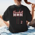 Baseball Mom 2 Number 2 Jersey Team Numbered Jersey Women's T-Shirt Back Print Baseball Mom 2 Number 2 Jersey Team Numbered Jersey Women's T-Shirt Back Print