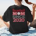 Baseball Mom Since 2020 Women's T-Shirt Back Print