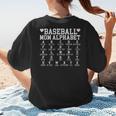 Baseball Mom Alphabet Mommy Mother's Day Motivational Saying Women's T-Shirt Back Print Baseball Mom Alphabet Mommy Mother's Day Motivational Saying Women's T-Shirt Back Print