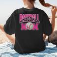 BASEBALL MOM BREAST CANCER RIBBON PINK SPORTS MOM Women's T-Shirt Back Print BASEBALL MOM BREAST CANCER RIBBON PINK SPORTS MOM Women's T-Shirt Back Print