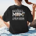 Baseball Mom Caffeine Fueled Game Day Essential Women's T-Shirt Back Print Baseball Mom Caffeine Fueled Game Day Essential Women's T-Shirt Back Print