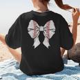 Baseball Mom Coquette Bow Mother's Day Baseball Mom Tees Women's T-Shirt Back Print Baseball Mom Coquette Bow Mother's Day Baseball Mom Tees Women's T-Shirt Back Print