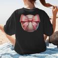 Baseball Mom Coquette Pink Bow Baseball Mom Women's T-Shirt Back Print Baseball Mom Coquette Pink Bow Baseball Mom Women's T-Shirt Back Print