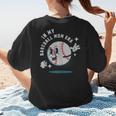 In My Baseball Mom Era Retro Baseball Mom Home Runs Women's T-Shirt Back Print