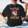Baseball Mom Headband Leopard Baseball Ball Mother's Day Women's T-Shirt Back Print Baseball Mom Headband Leopard Baseball Ball Mother's Day Women's T-Shirt Back Print