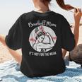 Baseball Mom It's Not For The Weak Funny Baseball Mom Women Women's T-Shirt Back Print