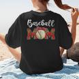Baseball Mom Leopard Game Day Mom Life Mother's Day Women's T-Shirt Back Print Baseball Mom Leopard Game Day Mom Life Mother's Day Women's T-Shirt Back Print