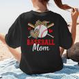 Baseball Mom Leopard Heart Mother's Day Girls Women's T-Shirt Back Print Baseball Mom Leopard Heart Mother's Day Girls Women's T-Shirt Back Print