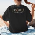 Baseball Mom Leopard Print Baseball Mama Mother's Day Women's T-Shirt Back Print Baseball Mom Leopard Print Baseball Mama Mother's Day Women's T-Shirt Back Print