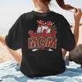 Baseball Mom Mama Mother's Day Leopard Sport Mom Mama Women's T-Shirt Back Print Baseball Mom Mama Mother's Day Leopard Sport Mom Mama Women's T-Shirt Back Print