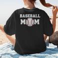 Baseball MOM Mother's Day Baseball Game Cheer Mom Women's T-Shirt Back Print Baseball MOM Mother's Day Baseball Game Cheer Mom Women's T-Shirt Back Print