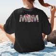 Baseball Mom With Pink Bow Women's T-Shirt Back Print Baseball Mom With Pink Bow Women's T-Shirt Back Print