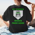 Baseball Mom Quote My Stepson Works From Home Women's T-Shirt Back Print