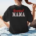 Baseball Mom Retro Groovy Baseball Mama Women Mother's Day Women's T-Shirt Back Print Baseball Mom Retro Groovy Baseball Mama Women Mother's Day Women's T-Shirt Back Print