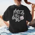 Baseball Mom Shirt Baseball Let's Do This Boys Women's T-Shirt Back Print