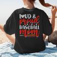 Baseball Mom Sport Mommy Baseball Mama Mother's Day Women's T-Shirt Back Print