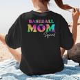 Baseball Mom Squad Tie Dye Cute Ball Mom Women's T-Shirt Back Print Baseball Mom Squad Tie Dye Cute Ball Mom Women's T-Shirt Back Print