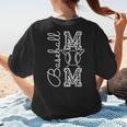 Baseball Mom Tee Leopard Mother's Day Grandma Women's T-Shirt Back Print