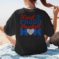 Baseball Mom Tee Loud & Proud Baseball Mom Women's T-Shirt Back Print Baseball Mom Tee Loud & Proud Baseball Mom Women's T-Shirt Back Print