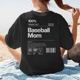Baseball Mom Graphic Tees For Women Women's T-Shirt Back Print