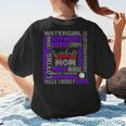 Baseball Mom Traits For Great Mothers Grey And Purple Women's T-Shirt Back Print Baseball Mom Traits For Great Mothers Grey And Purple Women's T-Shirt Back Print