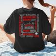 Baseball Mom Traits For Great Mothers Grey And Red Women's T-Shirt Back Print