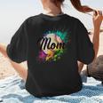 Baseball Mom USA American Baseball Graphic Women's T-Shirt Back Print