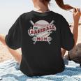 Baseball Mom Vintage Retro Game Day Son Supporter Fan Women's T-Shirt Back Print