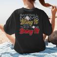 Baseball Moms Bling It & Their Sons Bring It For Women Women's T-Shirt Back Print